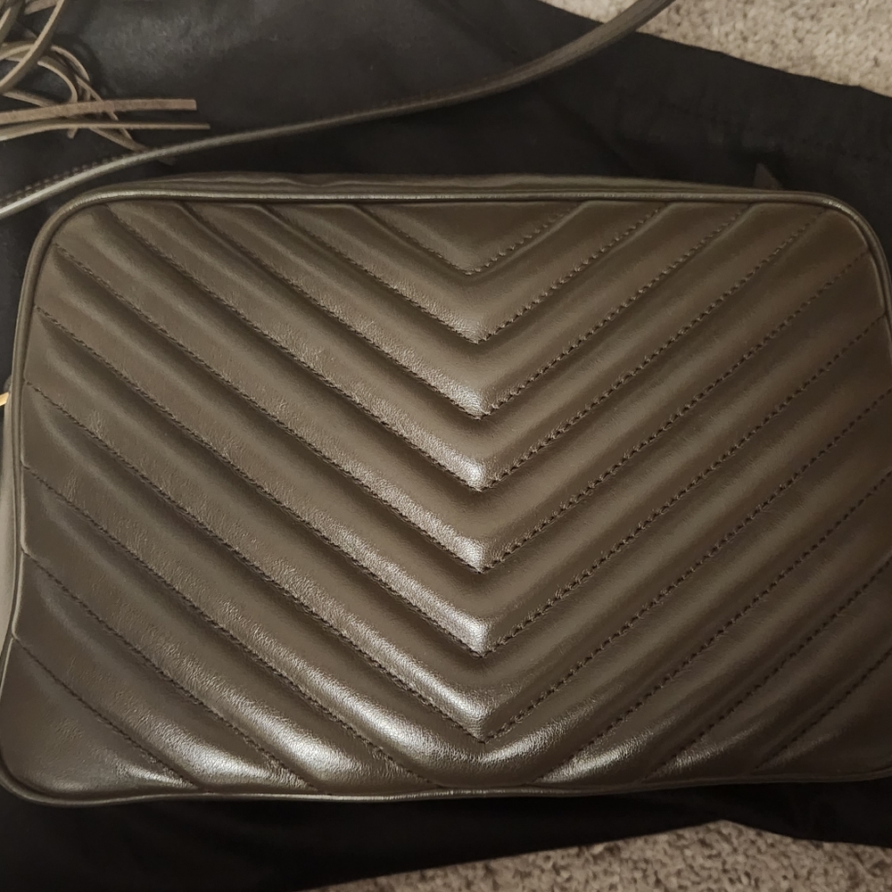 Saint Laurent Monogram Lou Camera Bag - Olive - Picture 4 of 7